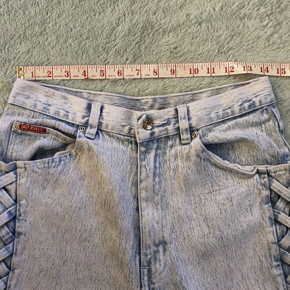 Anti Basic Daily Vintage Women’s Juniors Jeans Hi Rise Acid Wash 28x28 - Picture 10 of 11